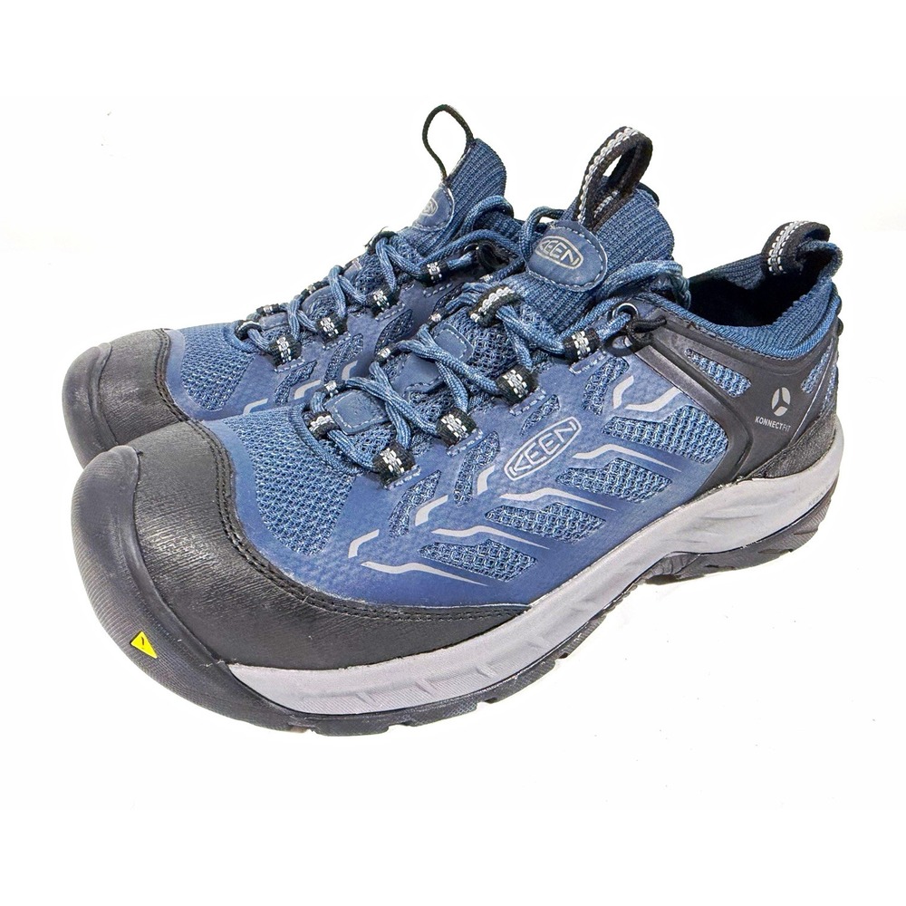 KEEN Utility Steel Toe Electrical Hazard EH Work Shoes Blue/Black Men's 8.5 M